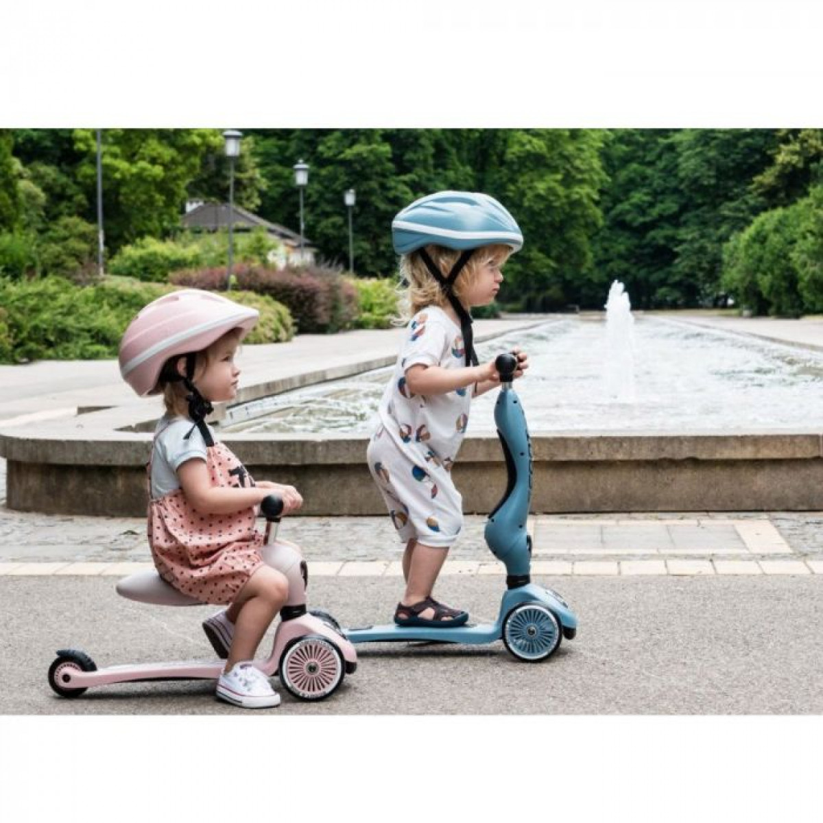 Porteur et trotinette 2 en 1 - Highwaykick 1 - Scoot and Ride - Rose - photo 7
