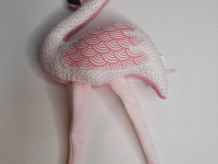 Doudou flamant rose rose - fait main - Boutique Toup'tibou - photo 7