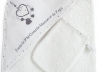 Cape de bain + gant de toilette - Coeur - photo 7