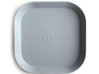 Lot de 2 assiettes gris carré Mushie - photo 9