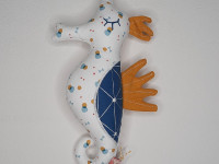 Doudou hochet hippocampe Mod 4 - Boutique Toup'tibou - photo 8