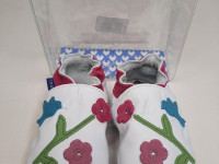 Chaussons en cuir 0-6 mois Oriental Bird White - photo 7