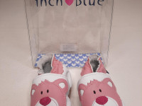 Chaussons en cuir 0-6 mois Teddy White Baby Pink - photo 7