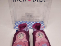 Chaussons en cuir 0-6 mois Baboushka Grape - photo 7