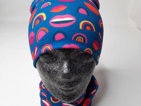 Set bonnet coton + col Ul&Ka - Kisses - photo 8