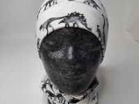 Set bonnet coton + col Ul&Ka - Dino - photo 9