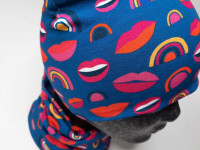 Set bonnet coton + col Ul&Ka - Kisses - photo 9