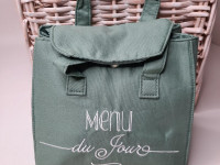 Lunch bag isotherme - Menu du jour vert - Boutique Toup'tibou - photo 7