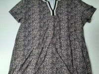 Blouse rose à motif noir Taille XL - Boutique Toup'tibou - photo 7