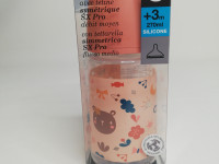 Biberon 270ml tétine silicone débit moyen - Automn red - photo 9