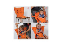 Sack'n seat chaise bébé nomade orange à pois vert - photo 10