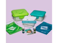 Kit complet lingettes lavables coton blanc - photo 7