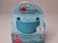 Tasse d'apprentissage en silicone bleu - photo 7