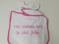 Lot de 2 bavoirs inscription maman - Boutique Toup'tibou - photo 7