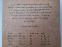 Chaussons en cuir Baby Dutch - Silver hearts - Taille L - photo 9