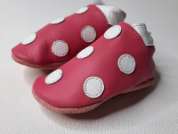 Chaussons en cuir Baby Dutch - Pink white dots - Taille M - photo 8