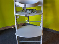 Chaise haute en bois évolutive Max grise avec anneau - 1221-07 - photo 7