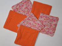 Pack de 6 lingettes multi usage "fleur orange" - photo 9