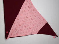 Grand foulard couleur rose et bordeau - Boutique Toup'tibou - photo 7