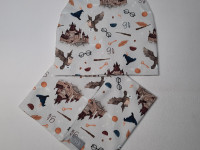 Set bonnet coton jersey + col - Harry grey UL&Ka - photo 8