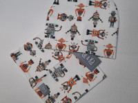 Set bonnet coton jersey + col - Robots UL&Ka - photo 7