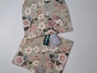 Set bonnet coton jersey + col - Lady rose UL&Ka - photo 7