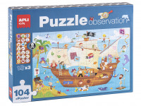 Puzzle d'observation Bateau pirate+5A - photo 7