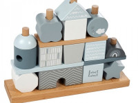 Blocs en bois empilables Label label Stacking blocks house - Blue - photo 8