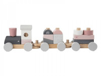 Label label Stacking train en bois - Pink - photo 8