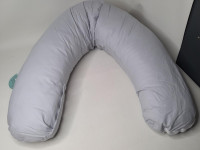 Coussin d'allaitement 190cm intérieur mousse - Gris uni - 419-07 - photo 8