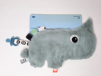 Doudou attache-tut bleu réversible - photo 9