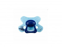 Sucette en silicone forme plate bleu à motifs 6m+ Difrax - photo 8