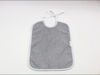Bavoir en éponge gris et blanc - Boutique Toup'tibou - photo 7