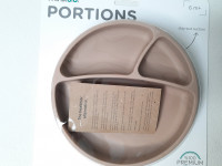 Assiette en silicone portions - Bubble beige - photo 7