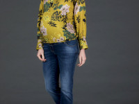 Blouse ocre à fleurs Taille 34/XS - Love2Wait - photo 11