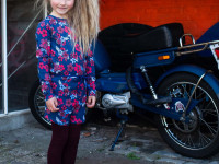 Robe KAAT bleu fleurie W213 - photo 9