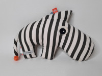 Doudou animal blanc et anthracite - photo 7