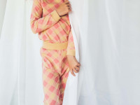 Pyjama 2 pièces - Pink Soft Check - Boutique Toup'tibou - photo 12
