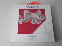 Cape de bain fushia + gant de toilette - photo 7