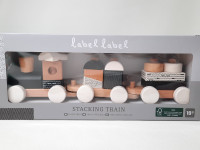 Label label stacking train en bois - Black & White - photo 7