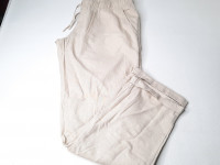 Pantalon en lin beige Taille XL - Boutique Toup'tibou - photo 7