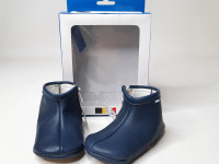 Chaussons en cuir bottine marine P18 - Boutique Toup'tibou - photo 7