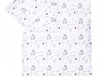 Housse de couette + taie 100*135cm - Animaux rose et gris - 025-82 - photo 8