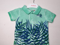 Polo vert et bleu - Boutique Toup'tibou - photo 7