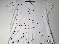 T-shirt blanc à étoiles Taille XL - Boutique Toup'tibou - photo 7