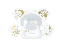 Sucette en silicone forme plate 0-6m - Etoiles doré - photo 7