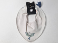 Bandana ecru et bleu - Boutique Toup'tibou - photo 7