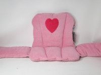 Coussin réducteur de chaise haute rose - photo 7