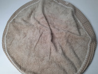 Housse taupe pour transformer coussin d'allaitement en pouf - photo 7