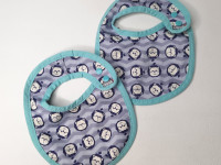 Lot de 2 petits bavoirs 0-6mois - Boutique Toup'tibou - photo 7